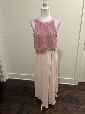Anthropologie Petite Sweater Top Maxi Dress Sz MP